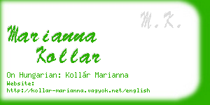 marianna kollar business card
